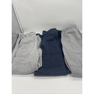 3 Pairs Of Boys Lee  Jogger Pants Two Gray And One Navy Blue Never Worn. 10/12